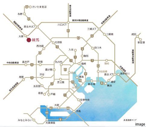 道路網概念図｜ザ・パークハウス石神井公園テラス