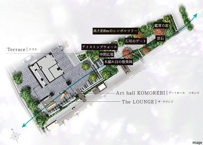 ランドプランイラスト｜ザ・パークハウス石神井公園テラス